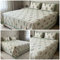Khadi Slub Cotton King Size Bedcover Set (with 2 Pillow Covers)
