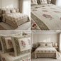 Khadi Slub Cotton King Size Bedcover Set (with 2 Pillow Covers)