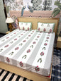 Block Prints Pure Cotton Printed Fitted Bedsheet Set with 2 Pillow Covers