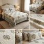 Khadi Slub Cotton King Size Bedcover Set (with 2 Pillow Covers)