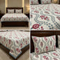 Khadi Slub Cotton King Size Bedcover Set (with 2 Pillow Covers)